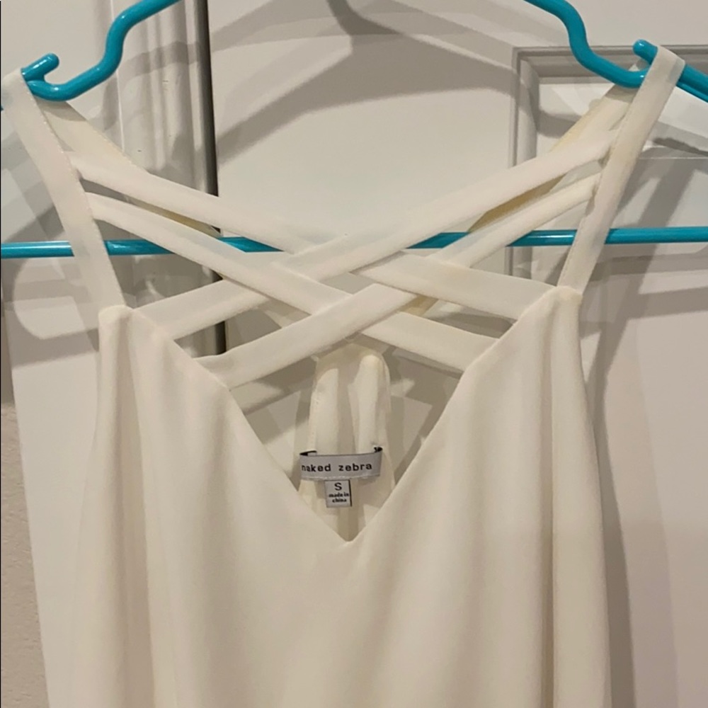 Flowy white tank top